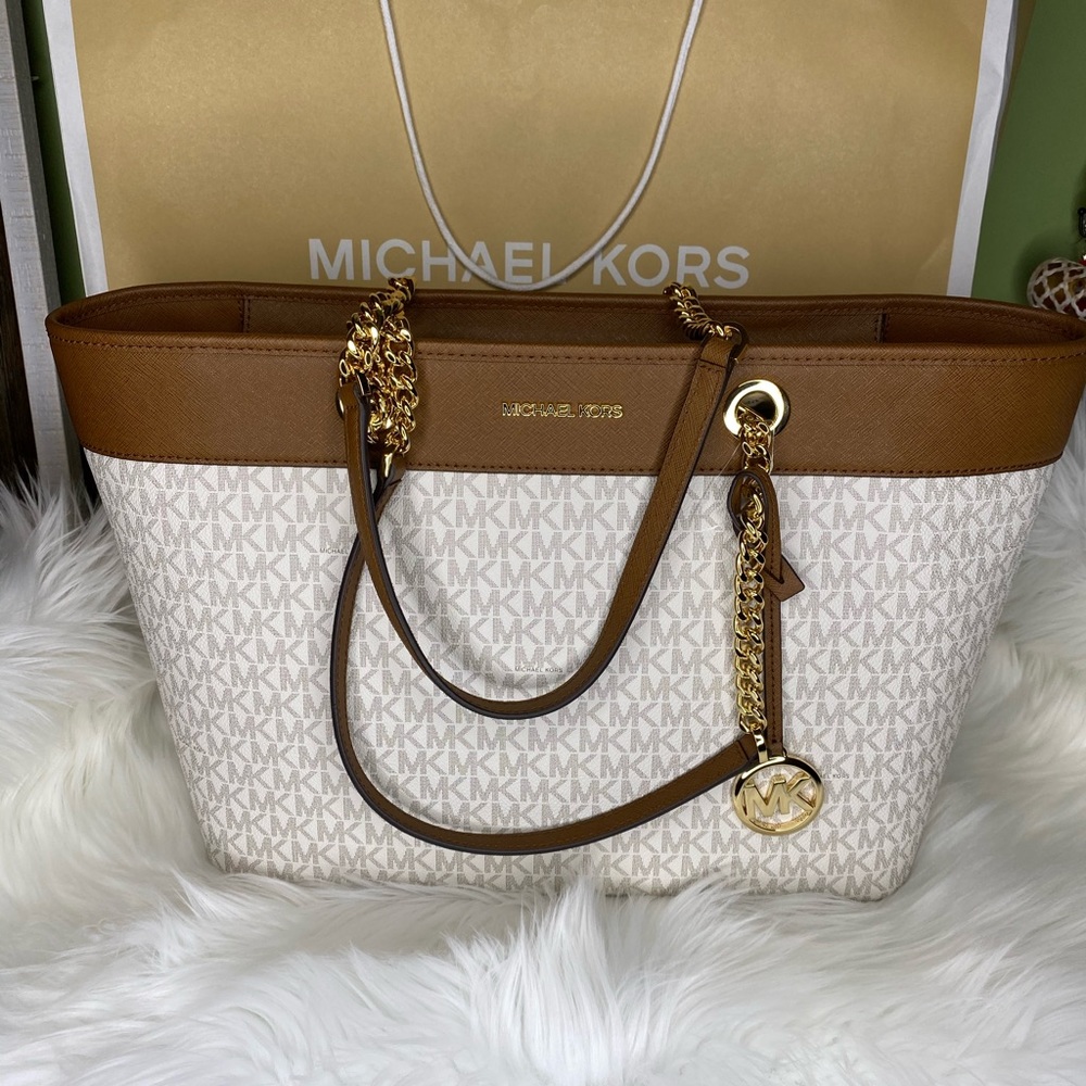 MICHAEL KORS SHANIA LARGE EW CHAIN SHOULDER TOTE
